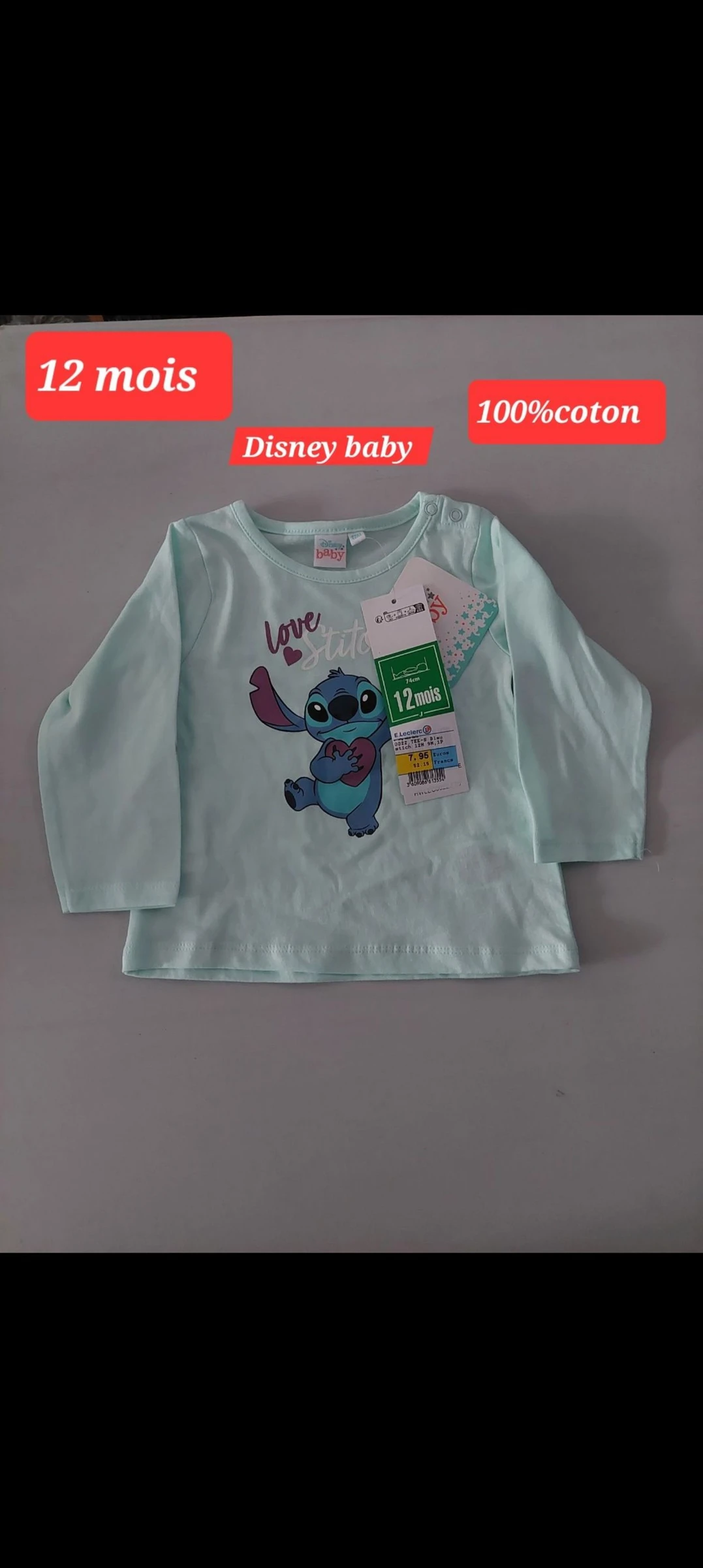 Haut Stitch fille 12 mois 